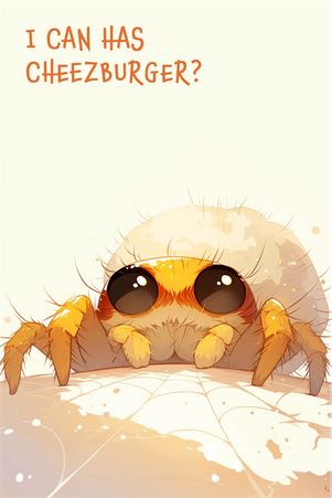 Aditi's portrait hider, a cute spider