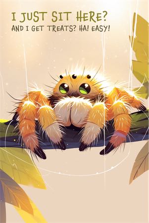 Gorlan's portrait hider, a cute spider